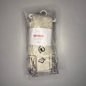 Hanna Andersson Ankle Cream Ribbed Tights